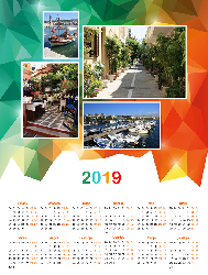 Календарь 2019 - Полигональный